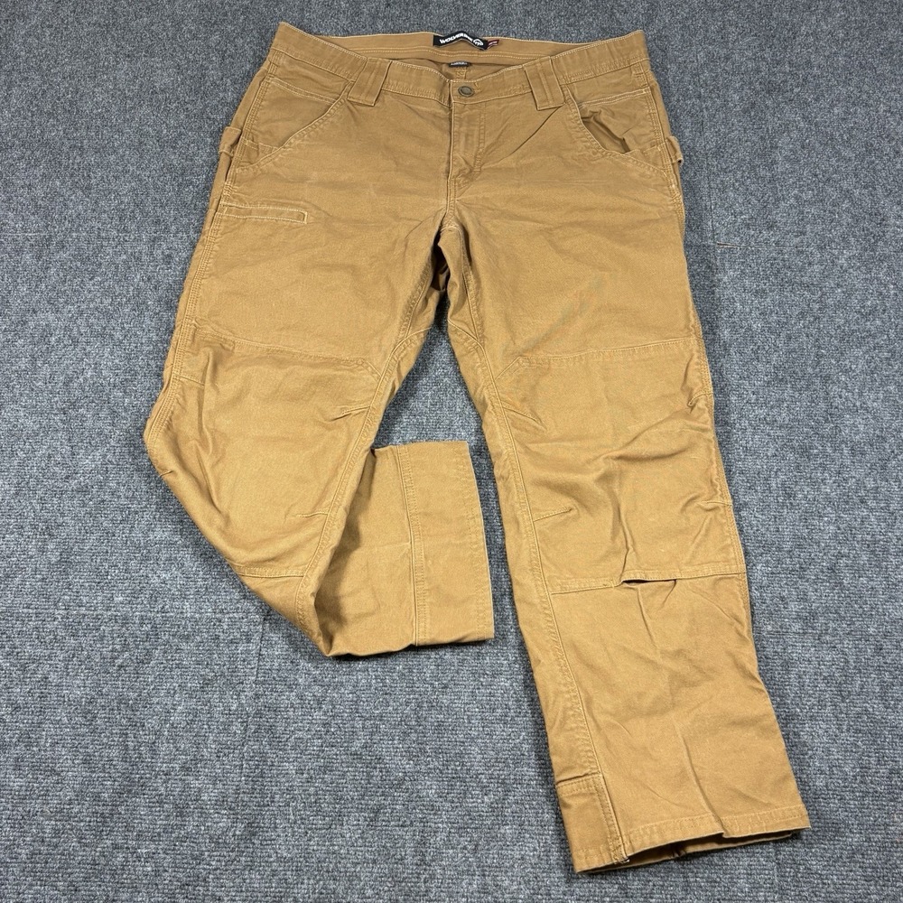 Wolverine Pants Canvas Double Knee Workwear Skater Men FITS 38x28 Tan Brown Work